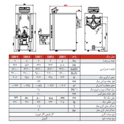 دیگ چدنی شوفاژکار 5 پره سوپر 300