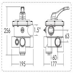 شیر فیلتر شنی ایمکس مدل MPV03