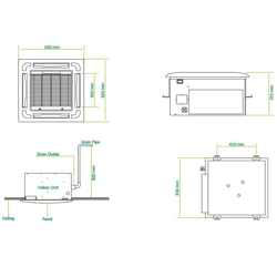 فن کوئل گرین کاستی 4 طرفه 300 cfm