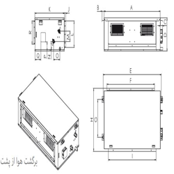 فن کویل کانالی تهویه مدل AR N-08
