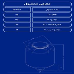 مخزن پلاستیکی 200 لیتری قیفی طبرستان