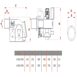 مشعل مازوت سوز گرم ایران GNO 408