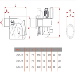 مشعل مازوت سوز گرم ایران GNO 412