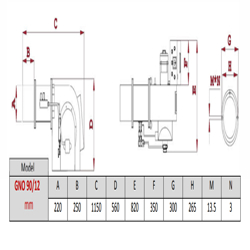 مشعل گازوئیلی گرم ایران GNO90/12