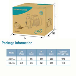 پمپ آب لئو بشقابی مدل XGM-1A