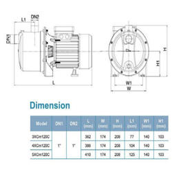 پمپ آب لئو سانتریفیوژ طبقاتی مدل 3XCm120C