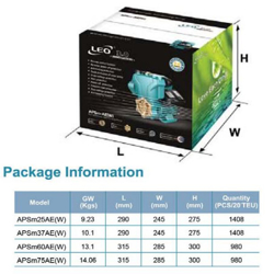 پمپ آب لئو محیطی خودمکش مدل APSm25AE(W)