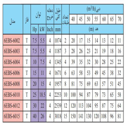پمپ شناور استیل ابارا 15 اسب مدل 6EBS-6006