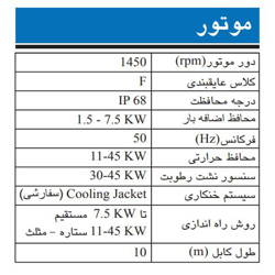 پمپ لجن کش چدنی ابارا مدل 250DL 5 7.5