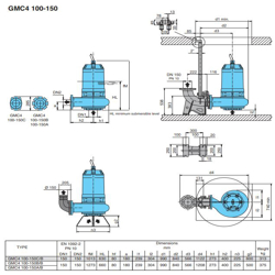 پمپ لجن کش کالپدا مدل GMC4 100-150C-B