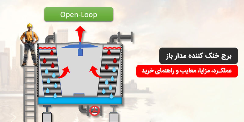برج خنک کننده مدار باز؛ عملکرد، مزایا، معایب و راهنمای خرید