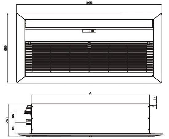 فن کویل تهویه کاستی یک طرفه اوشان CO-300