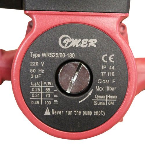پمپ سیرکولاتور ایمر مدل WRS 25/60-180