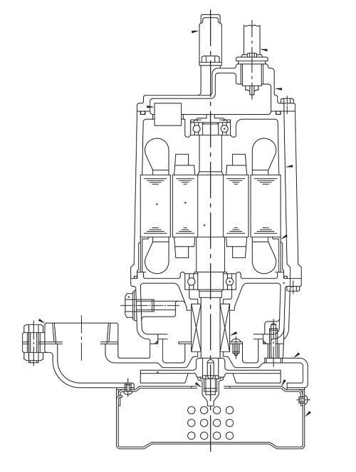 پمپ کف کش چدنی ابارا مدل 80DS 5 2.2