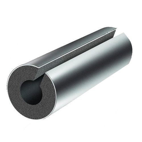 عایق لوله ای 2 اینچ با روکش آلومینیوم 230 میکرون به ضخامت 19 میلیمتر
