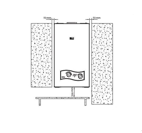 آبگرمکن دیواری بوتان مدل B5418rs