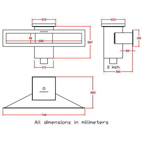 اسکیمر استیل دسترسی از بالا مدل UA680