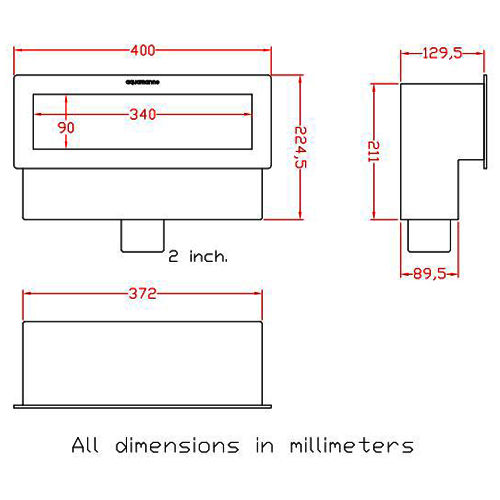 اسکیمر استیل دسترسی از روبرو مدل FA340