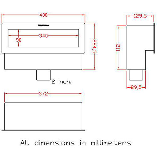 اسکیمر استیل دسترسی از روبرو مدل FA340G