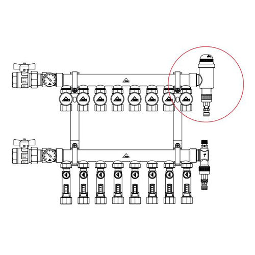 شیر هواگیری ایرونت 1 اینچ  RBM 