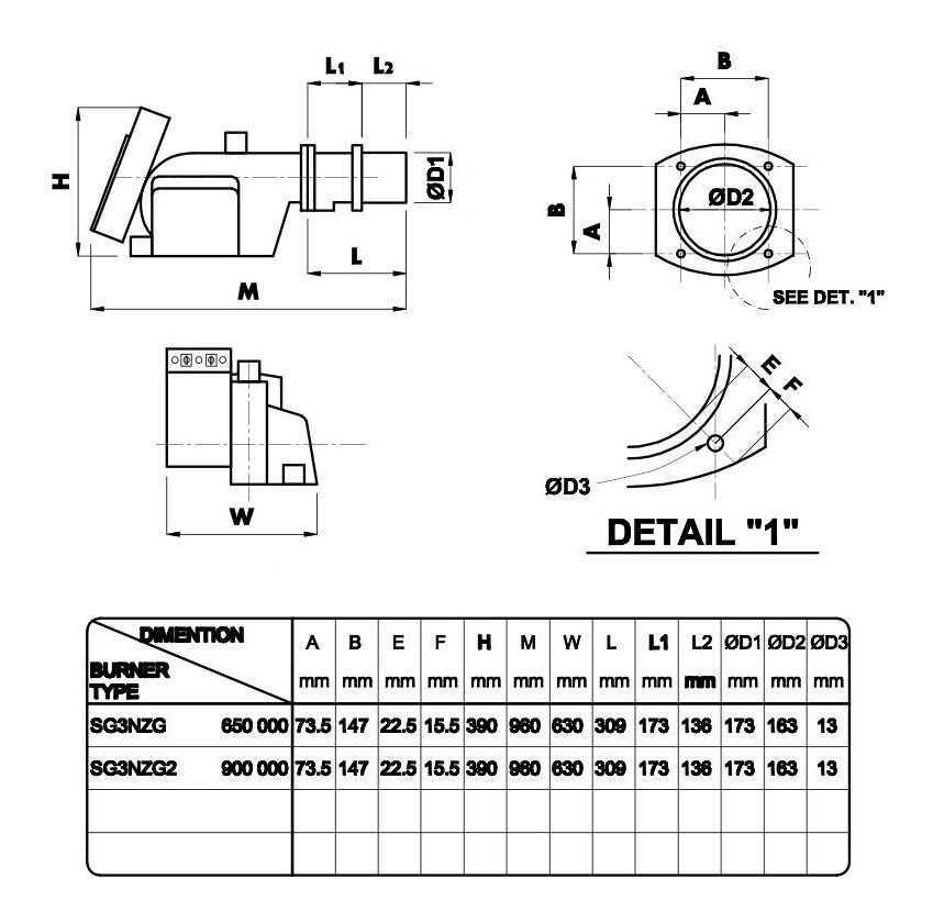 مشعل گازسوز هوفمات مدل SG3NZG