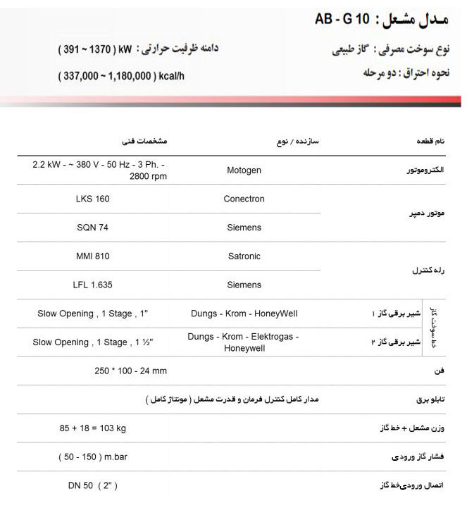 مشعل گازی آترا مدل AB-G10