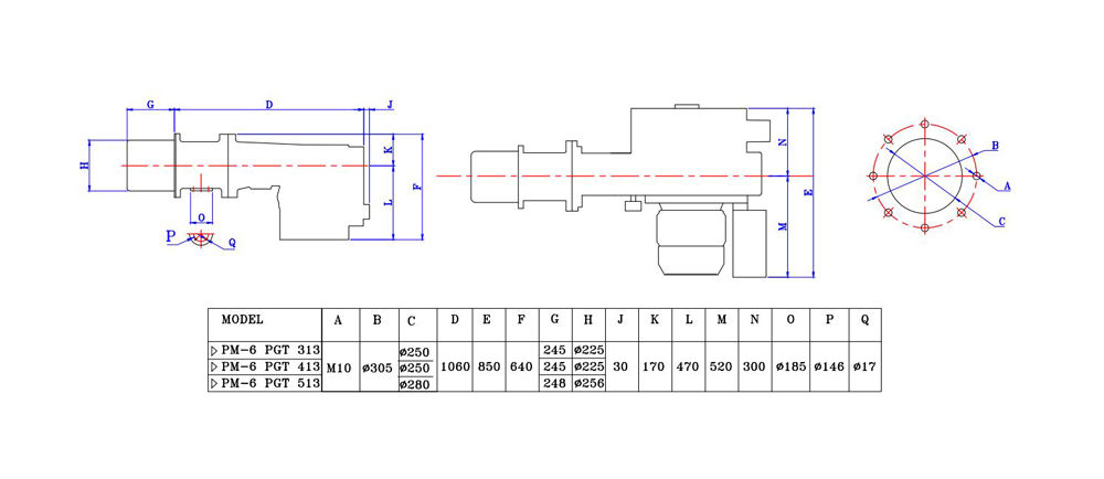 مشعل گازی پارس مشعل PM6-PGT-313