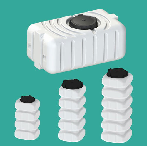 منبع آب پلی اتیلن مکعبی عمودی 500 ليتری هرمز برکه