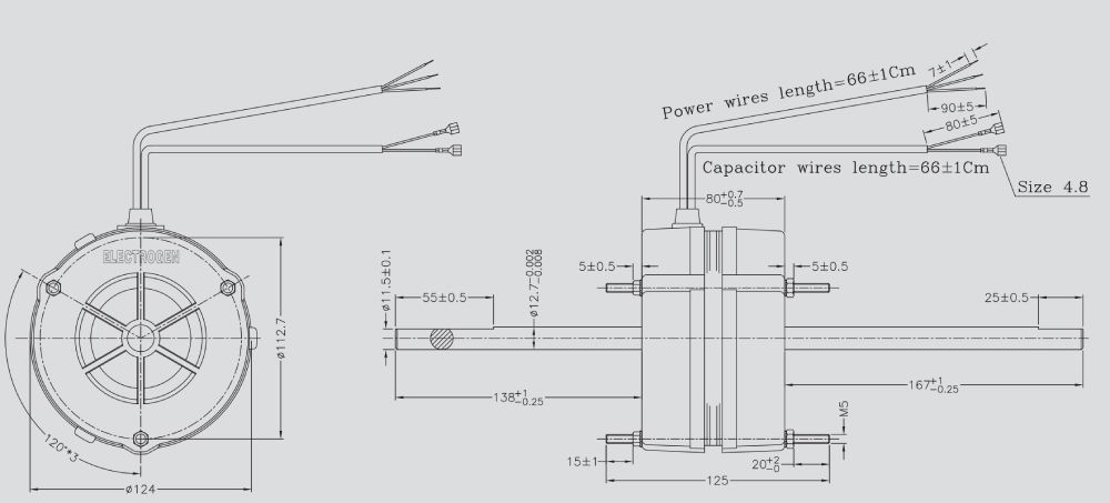 موتور کولر ۱/۲۰ اسب پرتابل مدل توچال الکتروژن