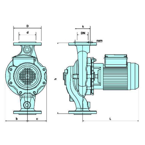 خرید پمپ  سیرکولاتور خطی سمنان انرژی ETA 65-16  تک فاز