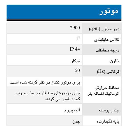 پمپ آب ابارا سانتریفیوژ افقی طبقاتی مدل COMPACT AM/15
