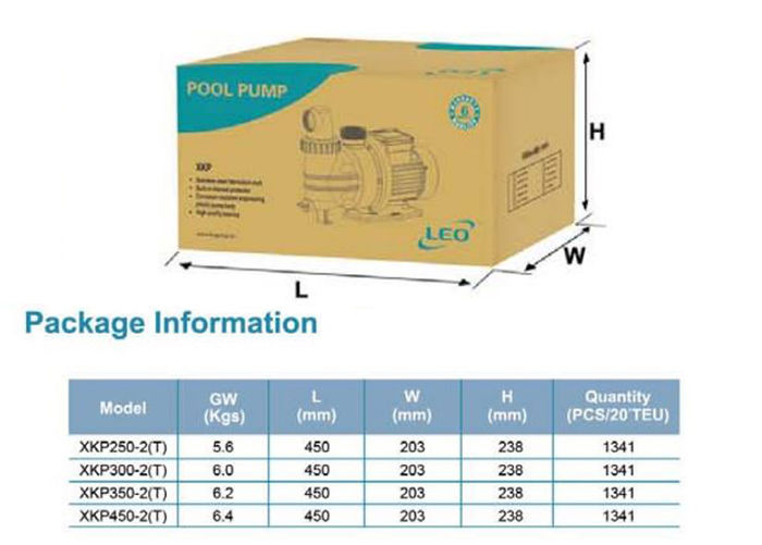 پمپ استخری لئو مدل XKP250-2