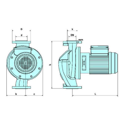 خرید پمپ سیرکولاتور خطی سمنان انرژی 1-2 2 اینچ LD