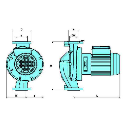 خرید پمپ سیرکولاتور خطی سمنان انرژی 2 اینچ A7 سه فاز