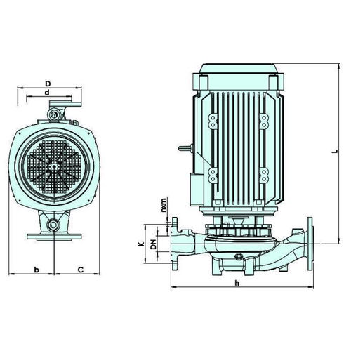 پمپ سیرکوله خطی اتالاین مدل 16/1102-65