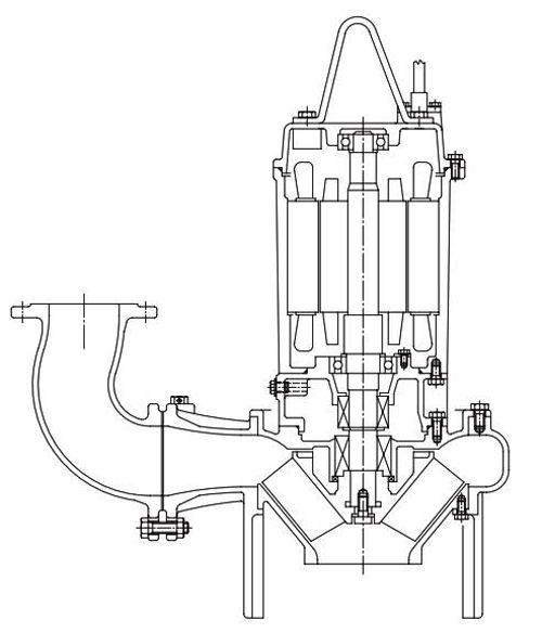 پمپ لجن کش چدنی ابارا مدل 300DL 5 18.5