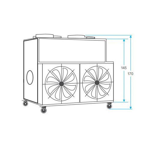 کوره هوای گرم گازی انرژی مدل GF 2560