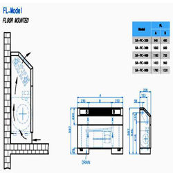  فن کویل زمینی صبافرین مدل SA-FL-600