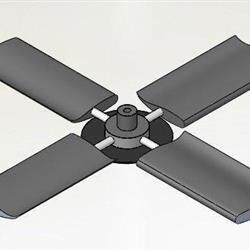 فن برج خنک کننده 4 پره قطر 142 سانتی متر