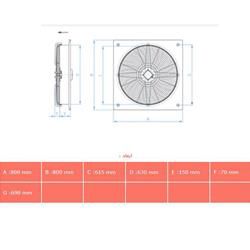 هواکش دمنده قاب دار ایلکای مدل VIK-63Z6T3