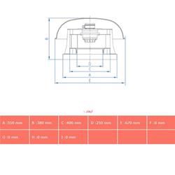 هواکش سقفی قارچی دمنده مدل REB-40/14Z4T