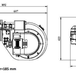 مشعل دوگانه سوز رادمن مدل RLGB-55