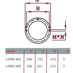 مشعل دوگانه سوز گرم ایران GND306 