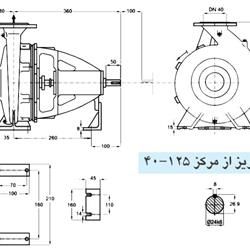 پمپ آب پمپیران مدل 125-40 با موتور 3 کیلووات