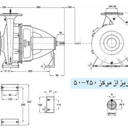 پمپ آب پمپیران مدل 250-50 با موتور 2.2 کیلووات