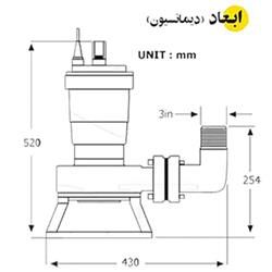پمپ لجن کش اسپیکو مخصوص لجن های معمولی مدل I-15-1-A