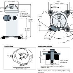 کمپرسور اسکرال دانفوس 3.5 اسب مدل HRM 042