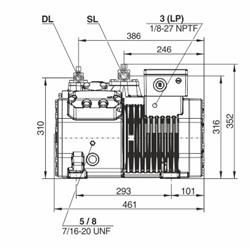 کمپرسور بیتزر 7.5 اسب رفت و برگشتی مدل 4CES-6Y