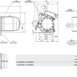 کمپرسور بیتزر 50 اسب اسکرو مدل CSH6553-50Y