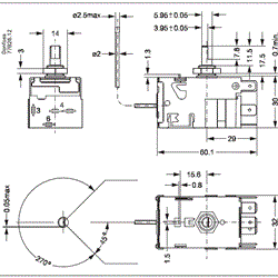 ترموستات دانفوس یخچالی 077B0020